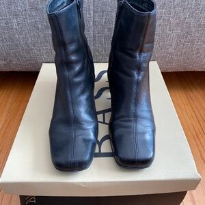 Bass Classic Black Ankle Booties